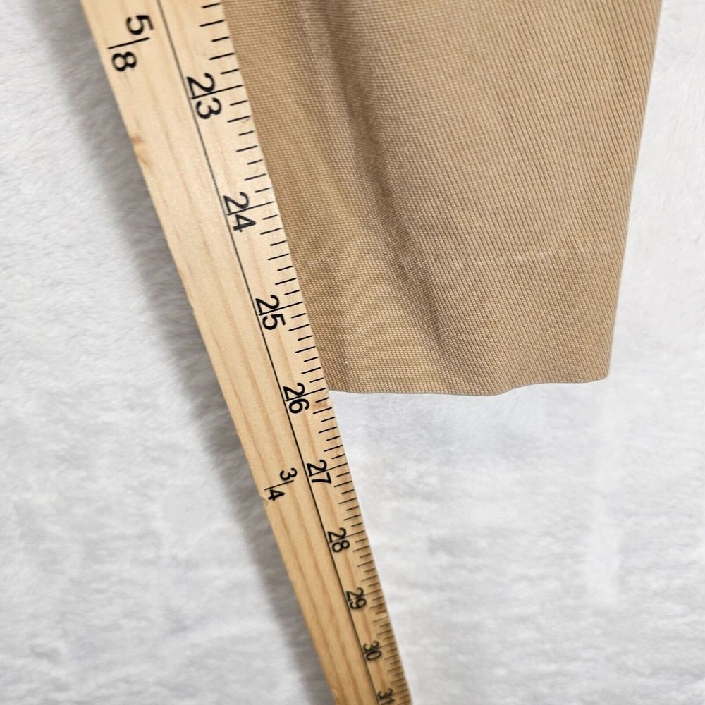 Lauren Ralph Lauren Pants Womens 6 Ankle Zip Leg Low Rise Slash Pockets Tan EUC - Picture 9 of 11